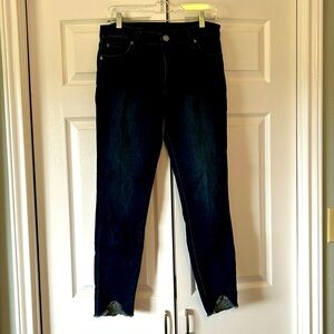 Carlo high rise ankle skinny jeans.  Size 8